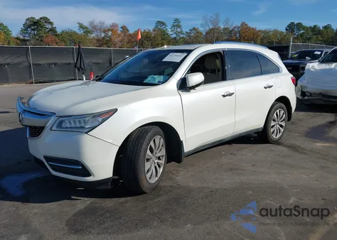 2014 Acura Mdx Technology Package from USA, damaged, VIN 5FRYD4H4XEB024285